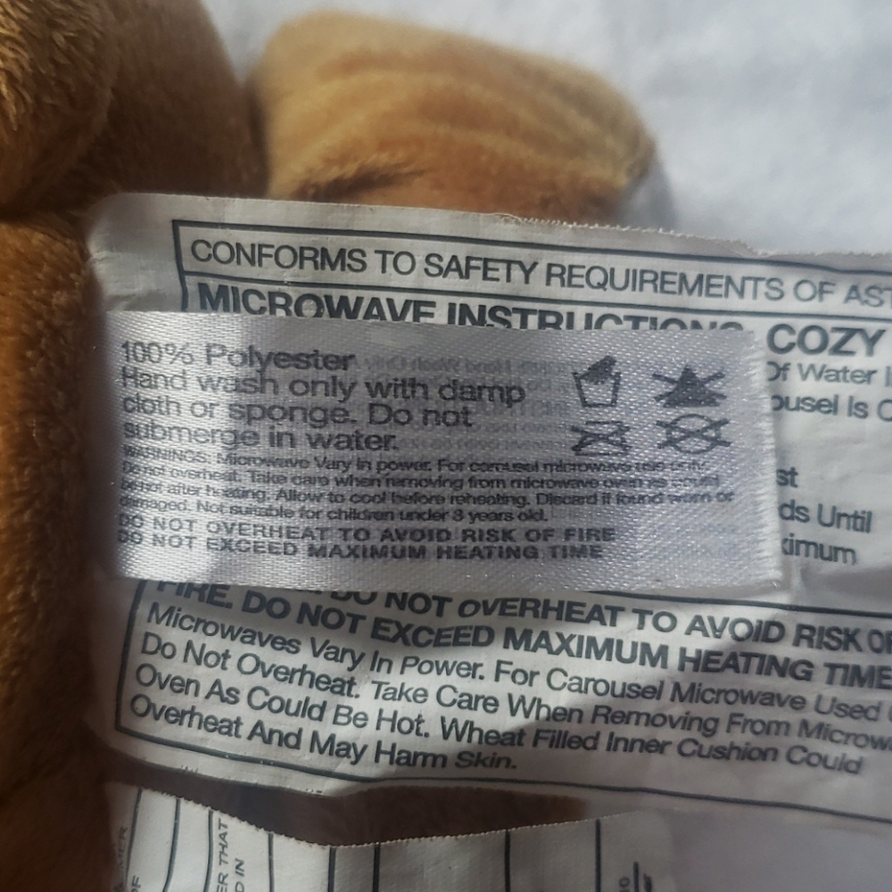 Cozy Hugs Aromatherapy lavender brown warm up bear - Picture 4 of 4